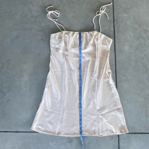 ❗️SOLD❗️Princess Polly Champagne Silky Slip Mini Dress - Picture 11 of 15